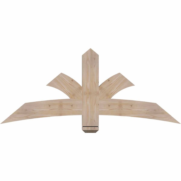 Ekena Millwork Davenport Smooth Timber Gable Bracket, Douglas Fir, 60"W x 25"H x 3 1/2"D x 5 1/2"F, 10/12 Pitch GBW060X25X0406DAV00SDF - main